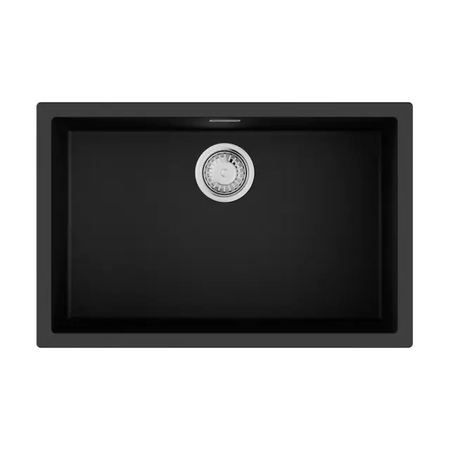 Omoikiri Yamakawa 75T-U/I-BL Кухонная мойка Tetogranit 75,6x45,6 см, цвет: черный 4993437