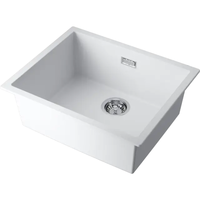 Omoikiri Yamakawa 55T-U/I-WH Кухонная мойка Tetogranit 55,6x45,6 см, цвет: белый 4993431