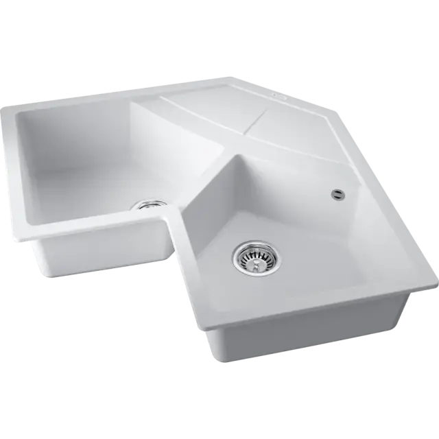 Omoikiri Sumi 83C-WH Кухонная мойка Tetogranit 102,1x83 см, цвет: белый 4997174