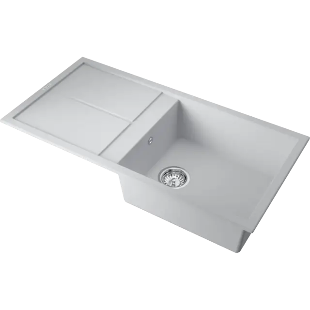 Omoikiri Sumi 100A-WH Кухонная мойка Artceramic 100x50 см, цвет: белый 4997108