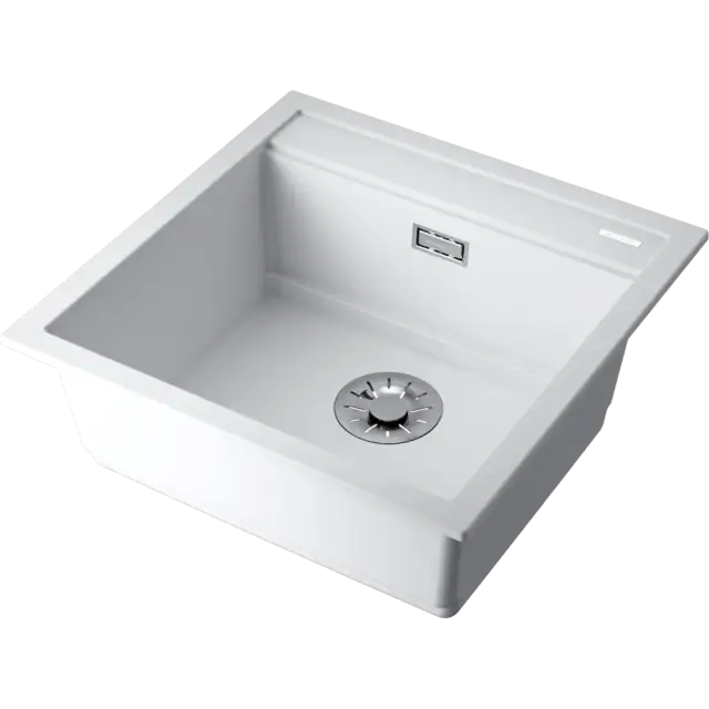 Omoikiri Kitagawa 51-WH Кухонная мойка Artceramic 51x51 см, цвет: белый 4993309