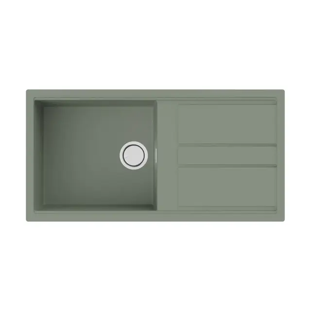 Omoikiri Kitagawa 100-WG Кухонная мойка Artceramic 100x51 см, цвет: wind green 4993251