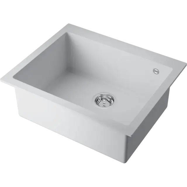 Omoikiri Bosen 61A-WH Кухонная мойка Artceramic 61x50 см, цвет: белый 4993826