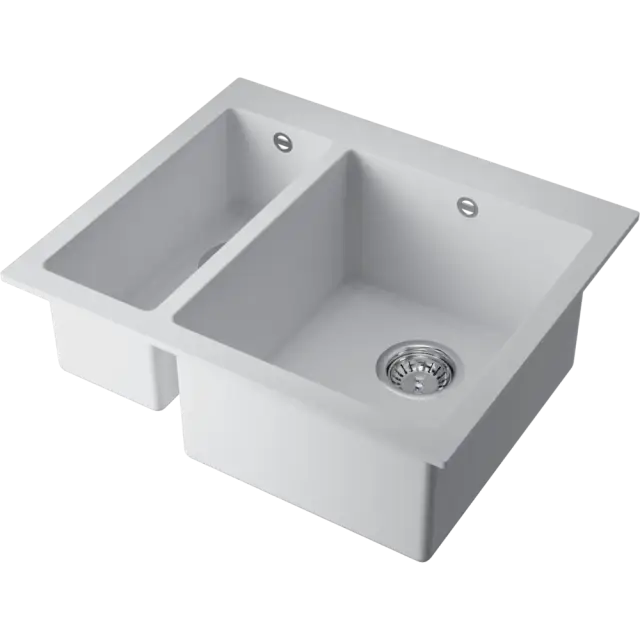 Omoikiri Bosen 59-2A-WH Кухонная мойка Artceramic 59x50 см, цвет: белый 4993823