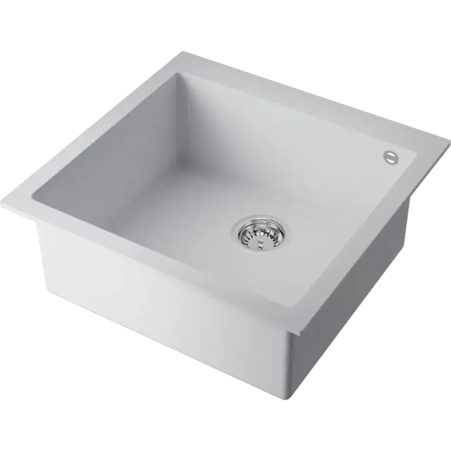 Omoikiri Bosen 57A-WH Кухонная мойка Artceramic 57x50 см, цвет: белый 4993820