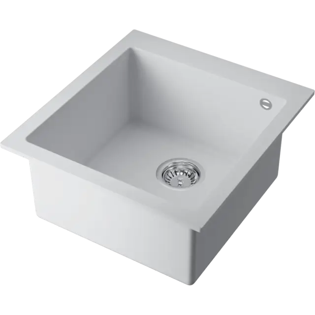 Omoikiri Bosen 47A-WH Кухонная мойка Artceramic 47x50 см, цвет: белый 4993817