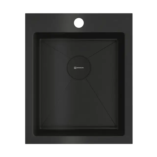Omoikiri Akisame 41-GB Кухонная мойка нерж. сталь 41x51 см, цвет: графит 4997011