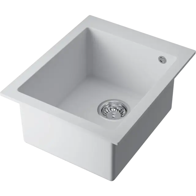 Omoikiri Bosen 41A-WH Кухонная мойка Artceramic 41x50 см, цвет: белый 4993814