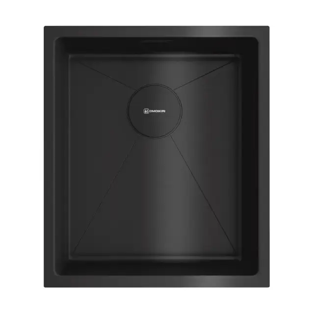 Omoikiri Taki 38-U/IF-GB Кухонная мойка нерж. сталь 38x44 см, цвет: графит 4997016