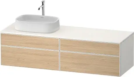 Duravit Zencha Тумба под раковину 160x55x44,2h см, цвет: дуб натур./белый супермат. ZE4824L30840000