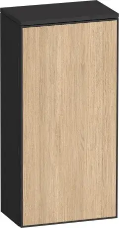 Duravit Zencha Шкаф подвесной 40х24х81,9h см, цвет: дуб натуральный/графит супермат. ZE1350R30800000