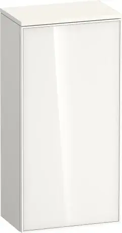 Duravit Zencha Шкаф подвесной 40х24х81,9h см, цвет: белое стекло/белый суперматовый ZE1350R64840000