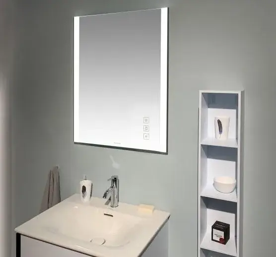 Duravit XViu Зеркало подвесное с подсветкой и подогревом 62x80h см, цвет: черный мат. XV70410B2B2