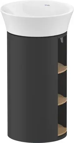 Duravit White Tulip Тумба под раковину 41x41x75h см, цвет: графит глянц./дуб натур. WT42390H5H1