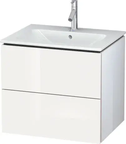 Duravit L-Cube Тумба под раковину подвесн. с 2-мя ящ. 62x48,1x55h см, цвет: белый глянц. LC624008585