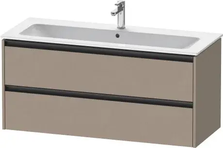 Duravit Ketho.2 Тумба под раковину подвесная с 2-мя ящиками 121x48x55h см, цвет: лен K25265075750000