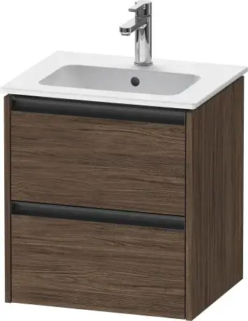 Duravit Ketho.2 Тумба под раковину с 2-мя ящ. 51x42x54,9h см, цвет: орех темн. K25261021210000