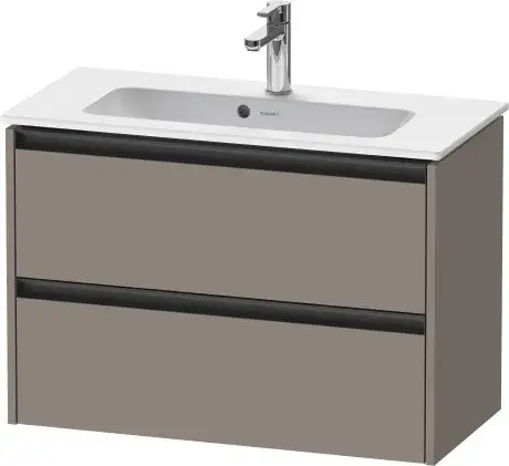 Duravit Ketho.2 Тумба под раковину с 2-мя ящ. 81x39x54,9h см, цвет: базальт мат. K25256043430000