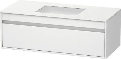 Duravit Ketho Тумба с раковиной и 1-им ящ. 120x55x42,6h см, цвет: Gres Pietra Grey Opaco KT689601818