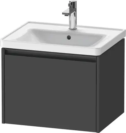 Duravit Ketho.2 Тумба под раковину с 1-им ящ. 58,4x45,5x44h см, цвет: графит мат. K25081049490000