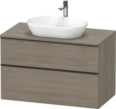 Duravit D-Neo Тумба под раковину подвесная с 2-мя ящ. 100x55x64,4h см, цвет: дуб терра DE496803535