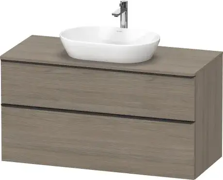 Duravit D-Neo Тумба под раковину подвесная с 2-мя ящ. 120x55x64,4h см, цвет: дуб терра DE496903535