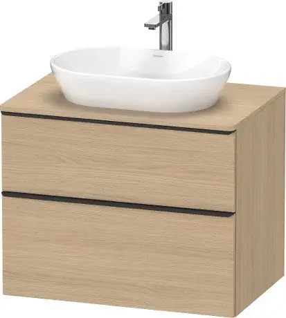 Duravit D-Neo Тумба под раковину подвесная с 2-мя ящ. 80x55x64,4h см, цвет: дуб натур. DE496703030