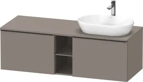 Duravit D-Neo Тумба под раковину справа с 2-мя ящ. 140x55x45,9h см, цвет: базальт мат. DE4950R4343