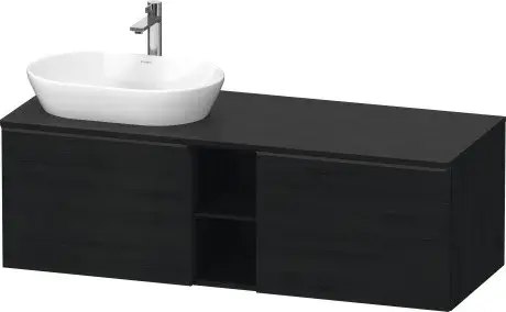 Duravit D-Neo Тумба под раковину слева с 2-мя ящ. 140x55x45,9h см, цвет: дуб черный DE4950L1616