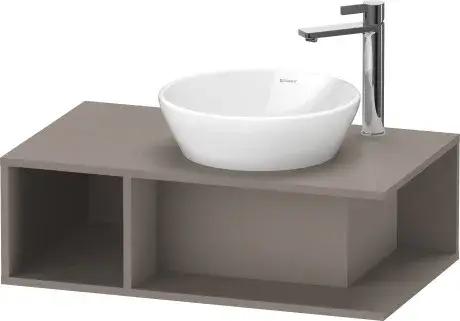 Duravit D-Neo Тумба под раковину подвесная 80x48x26h см, цвет: базальт матовый DE493804343