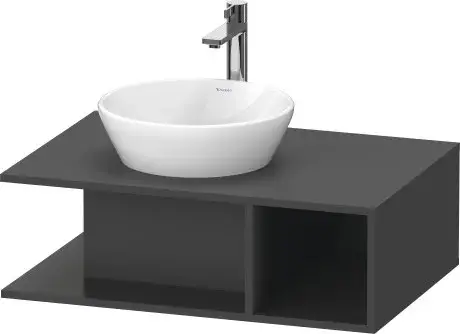 Duravit D-Neo Тумба под раковину подвесная 80x55x26h см, цвет: графит матовый DE492804949