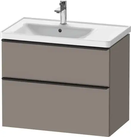 Duravit D-Neo Тумба под раковину с 2-мя ящ. 78,4x45,2x62,5h см, цвет: базальт мат. DE435704343