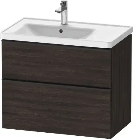 Duravit D-Neo Тумба под раковину с 2-мя ящ. 78,4x45,2x62,5h см, цвет: каштан темн. DE435705353