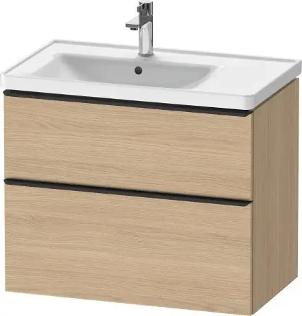 Duravit D-Neo Тумба под раковину с 2-мя ящ. 78,4x45,2x62,5h см, цвет: дуб натур. DE435703030