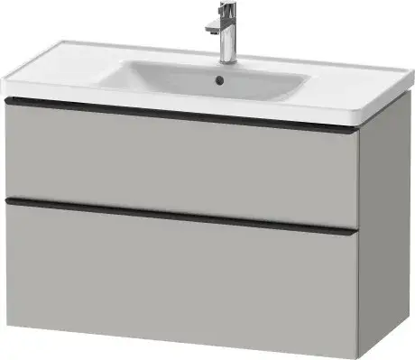 Duravit D-Neo Тумба под раковину с 2-мя ящ. 98,4x45,2x62,5h см, цвет: бетонно-серый мат. DE435600707