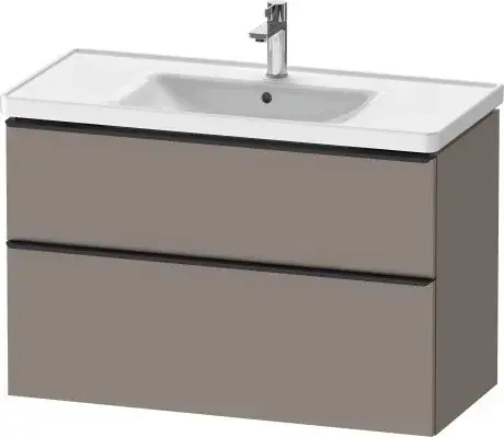 Duravit D-Neo Тумба под раковину с 2-мя ящ. 98,4x45,2x62,5h см, цвет: базальт мат. DE435604343