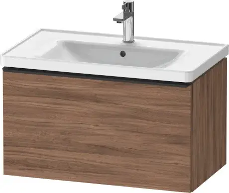 Duravit D-Neo Тумба под раковину подвесн. с 1-им ящ. 78,4x45,2x44h см, цвет: орех натур. DE425507979