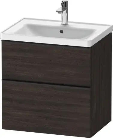 Duravit D-Neo Тумба под раковину с 2-мя ящ. 63,4x45,2x62,5h см, цвет: каштан темн. DE435405353