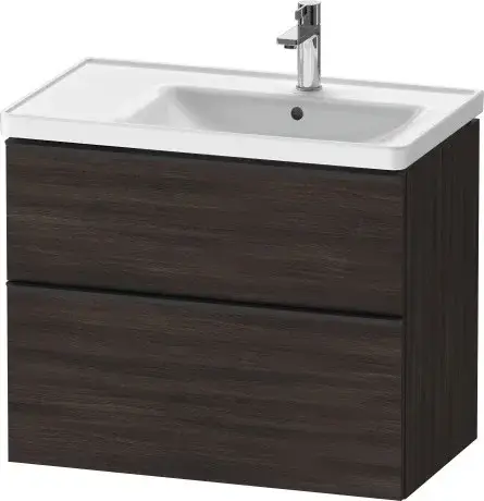 Duravit D-Neo Тумба под раковину с 2-мя ящ. 78,4x45,2x62,5h см, цвет: каштан темн. DE435805353