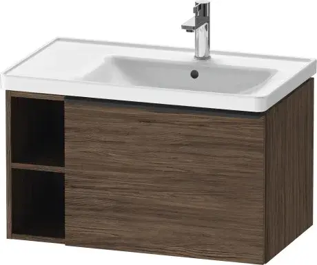 Duravit D-Neo Тумба под раковину подвесная с 1-им ящ. 78,4x45,2x44h см, цвет: орех темн. DE425702121