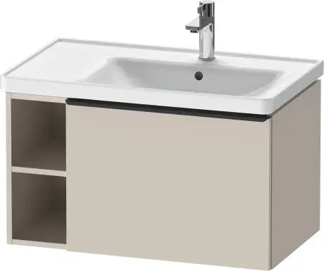 Duravit D-Neo Тумба под раковину с 1-им ящ. 78,4x45,2x44h см, цвет: серо-коричневый мат. DE425709191