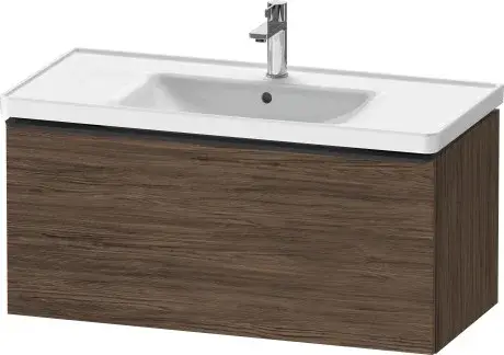Duravit D-Neo Тумба под раковину подвесная с 1-им ящ. 98,4x45,2x44h см, цвет: орех темн. DE425602121