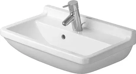 Duravit Starck 3 Раковина подвесная прямоугольная с 1 отв 55x37x21,5h см, цвет: белый 3015500001