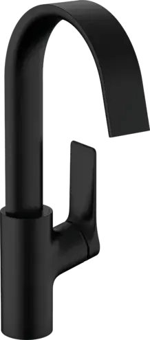 Hansgrohe Vivenis Смеситель для раковины однорычажный 210 с поворотным изливом, цвет: матовый черный 75032670