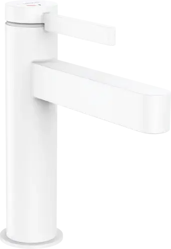 Hansgrohe Finoris Смеситель для раковины однорычажный, с донным клапаном, цвет: матовый белый 76024700