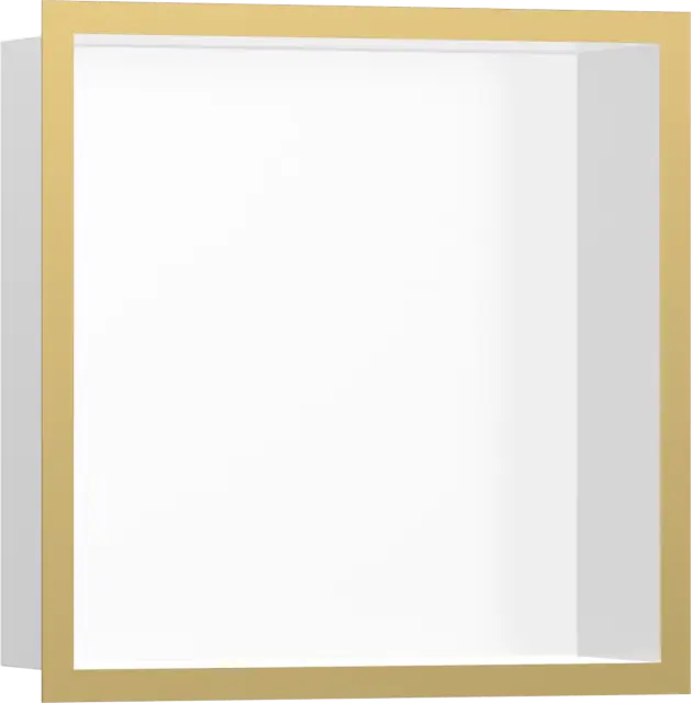 Hansgrohe XtraStoris Полка-короб встраиваемая 30х10х30h см, цвет: белый/золото 56099990