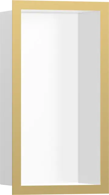 Hansgrohe XtraStoris Полка-короб встраиваемая 15х10х30h см, цвет: белый/золото 56096990
