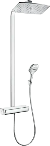 Hansgrohe Raindance E Душевая стойка: термостат,верхний душ EcoSmart 36x19 см,ручной душ, цвет: хром 27286000