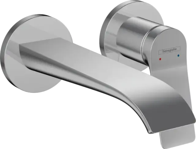 Hansgrohe Vivenis Смеситель для раковины встраиваемый, внешняя часть, излив 19,2 см, цвет: хром 75050000