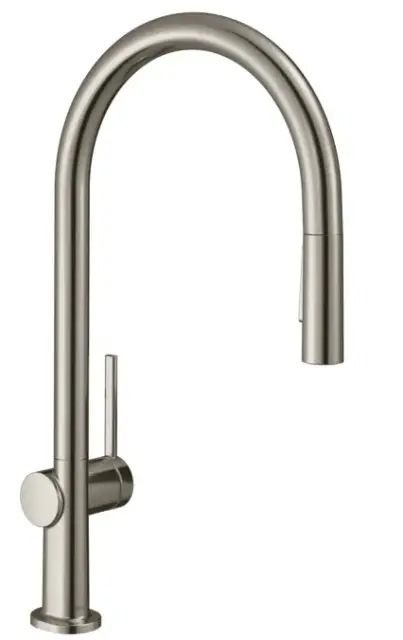 Hansgrohe Talis M54 Смеситель для кухонной мойки однорыч. 210, с выдв. излив. цвет: нержав. сталь 72800800